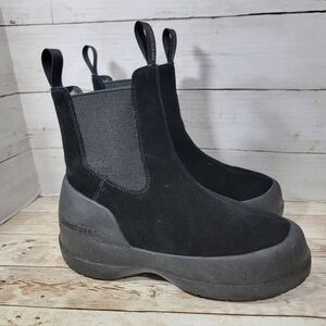 Moon Boots LUNA BLACK SUEDE CHELSEA BOOTS EU 37